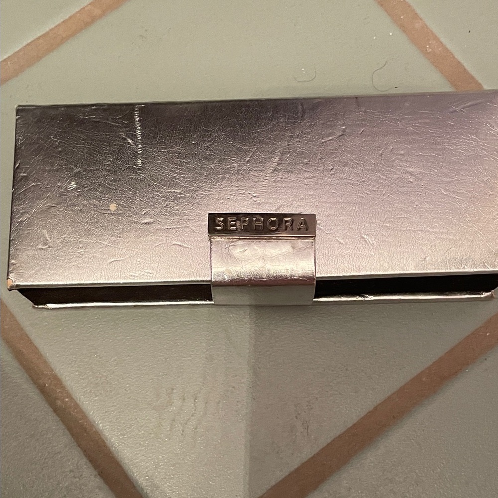 Sephora Metallic Silver Cosmetic Organizer. New.